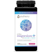 Youtheory Magnesium Powder jar, watermelon, 400g.