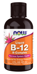 NOW Complejo Líquido de Vitamina B-12 1000 mcg con Vitaminas B - 59 mL