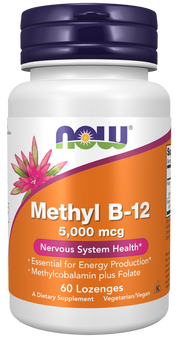 NOW Methyl B-12 5,000mcg Lozenges