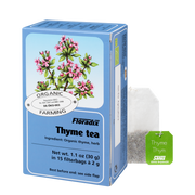 Box of Floradix Organic Thyme Herbal Tea, 1 teabags, certified organic.