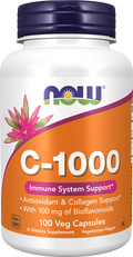 NOW C-1000 Vitamin C Veg Caps - 1000 mg with Citrus Bioflavonoids