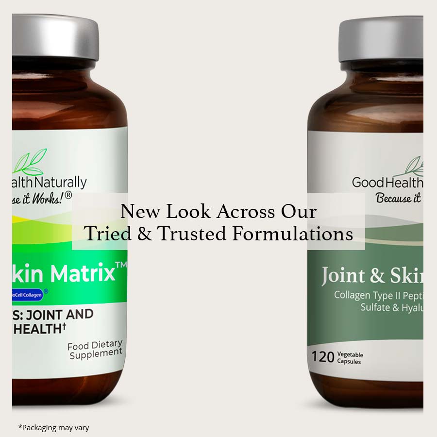 Good Health Naturally Joint & Skin Matrix Collagen 120 Capsules new look