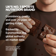 MyProtein Chocolate Chip Brownie Snack Bar 12x75g soft baked protein snack bars for everyday use