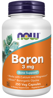 Now Foods Boron 3 mg Veg Capsules 