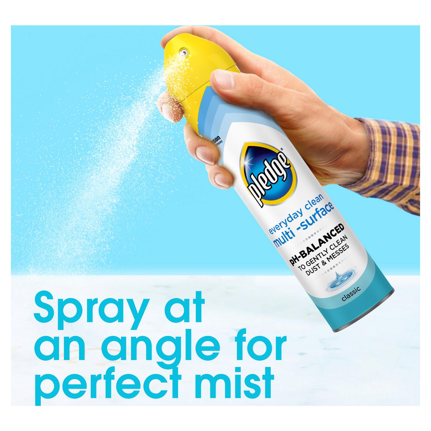 Pledge Everyday Clean Multi-Surface Cleaner Spray Jasmine 250ml cleaning finished household surfaces