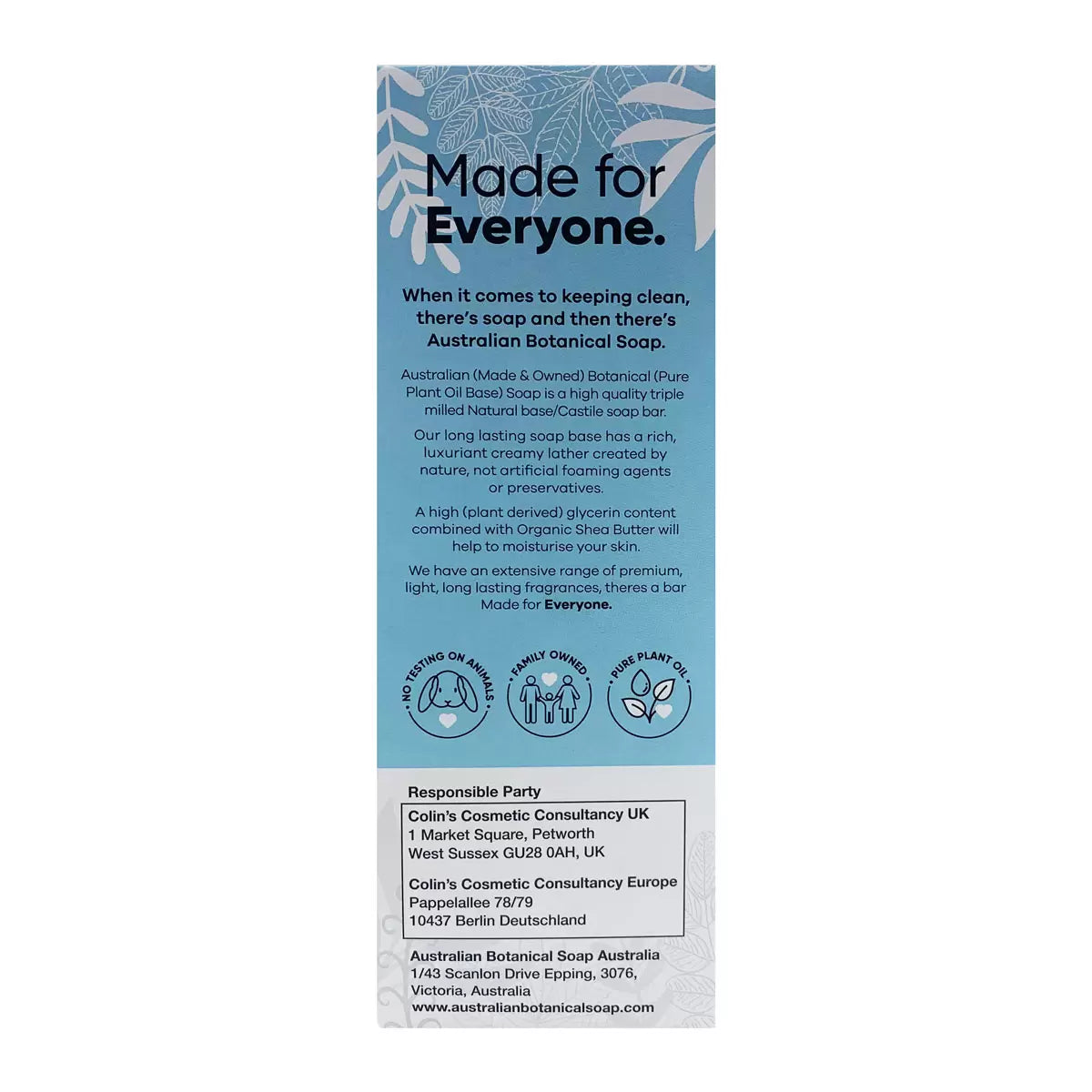 Australian Botanical Sea Salt with Ocean Minerals Soap Bar - Pack of 8