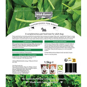 Irish Rover Superfoods Chicken Spinach and Kale dog treats resealable bag 1.5kg ingredients