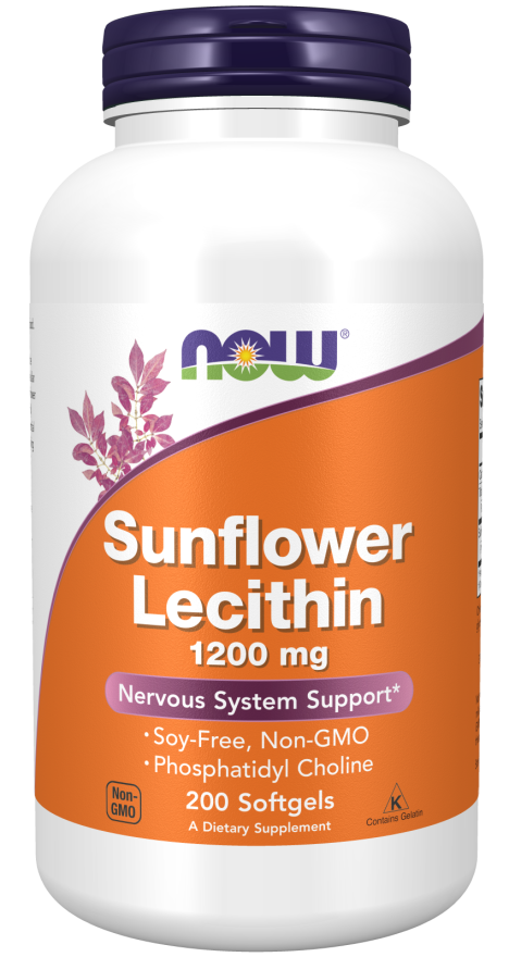 NOW Sunflower Lecithin 1200mg Softgels