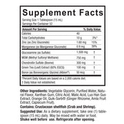 Nature's Answer Liquid Glucosamine Chondroitin MSM Orange 480ml supplement facts and directions