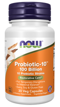 NOW Probiotic-10 100 Billion CFU - 10 Strains Veg Capsules