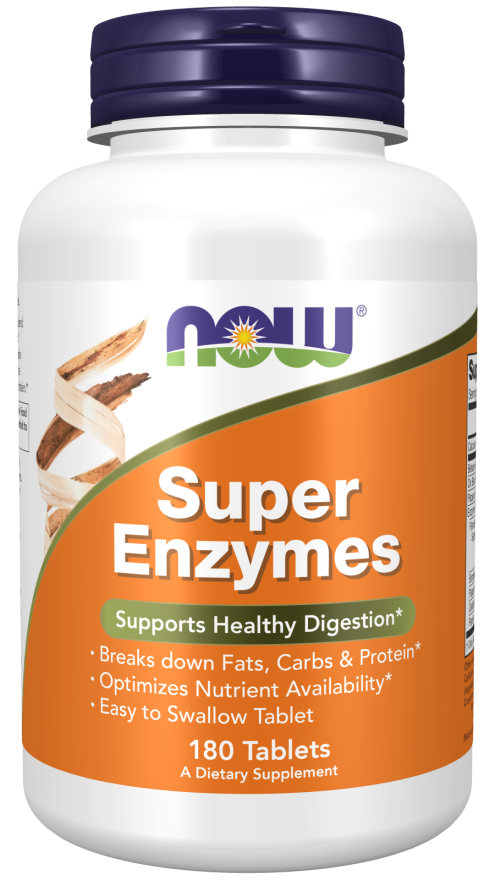 NOW Foods Super Enzymes, Easy To Swallow Tablets