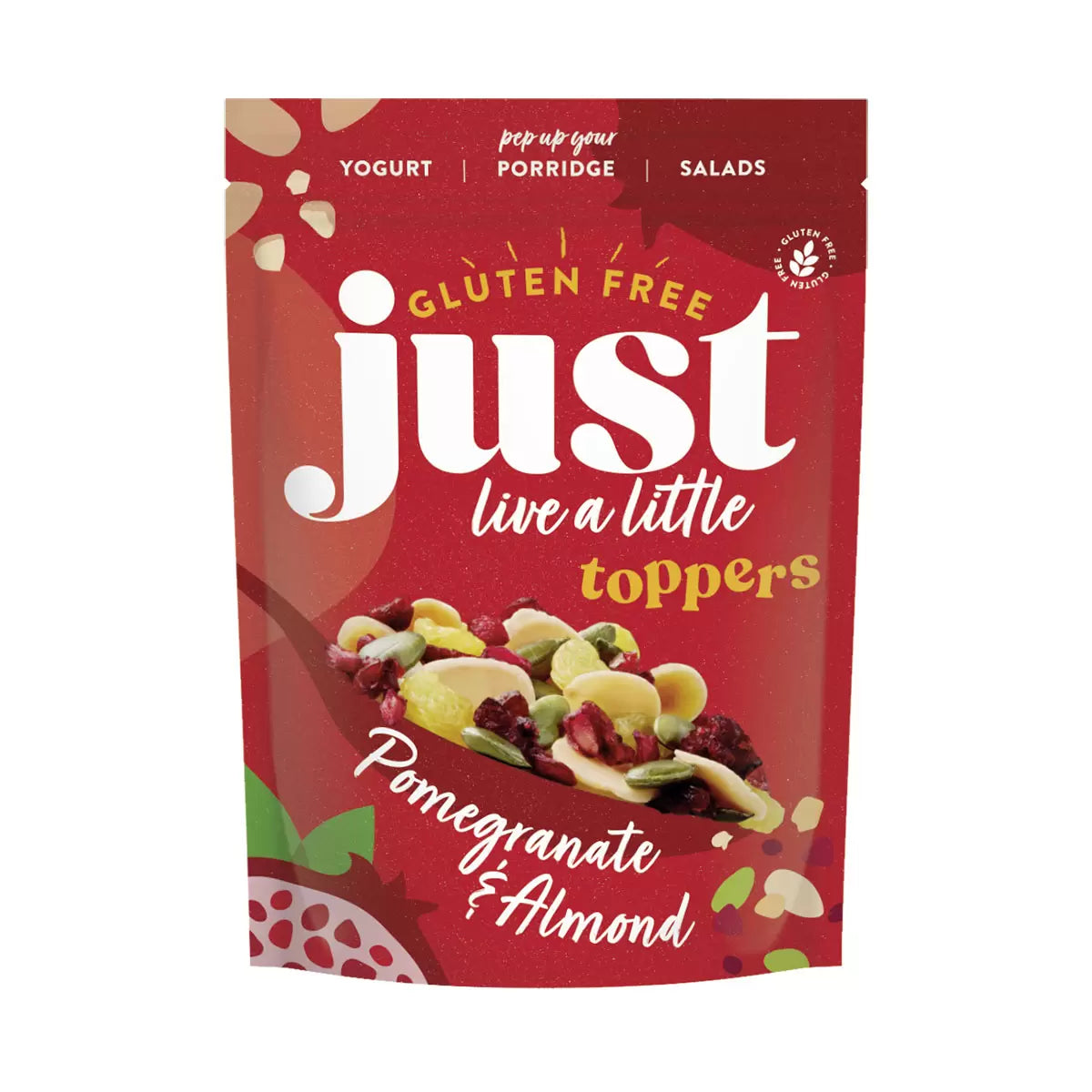 Just Gluten Free Pomegranate & Almond Toppers 1kg bag