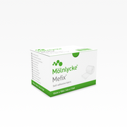 Mefix Medical Adhesive Soft Cloth Tape box, 10 cm x 10 m, on white background.