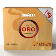 Lavazza Qualità Oro Ground Coffee, cardboard box packaging, floral and fruity aroma, 4 x 250g