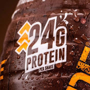 Grenade Fudge Brownie high protein shake chocolate flavour ready to drink 330ml 8 pack lifestyle use image