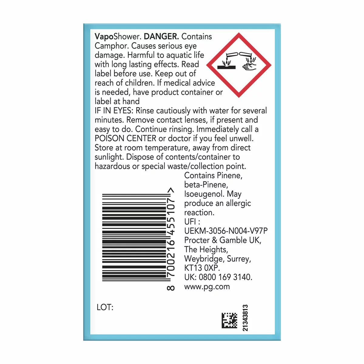 Vicks VapoShower Shower Tablets barcode packaging 5 Pack