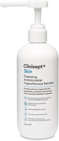 Clinisept+ Skin Prep Solution - Hypochlorous Acid Cleanser with Pump - 490ml
