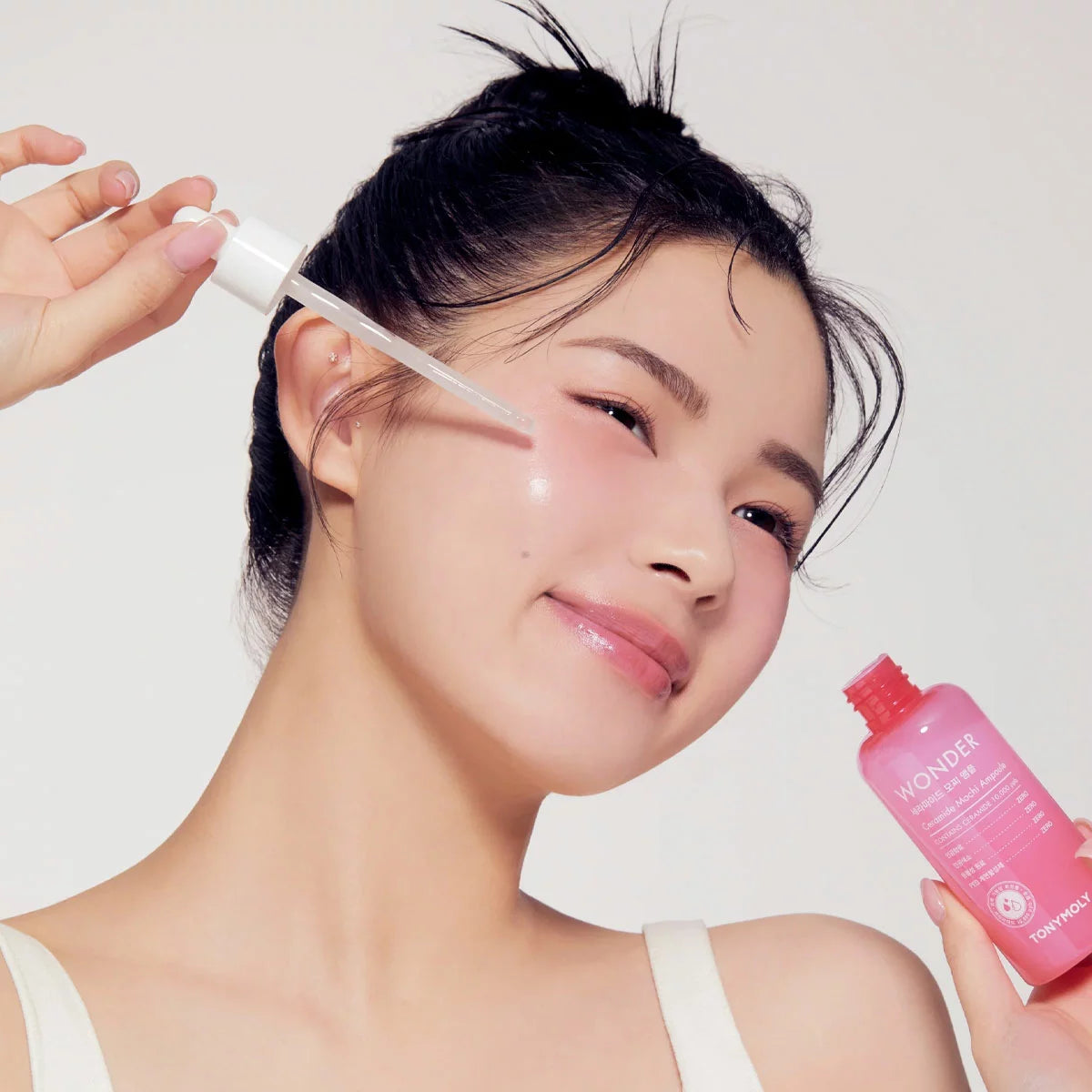 TONYMOLY Wonder Ceramide Mochi ampule 100ml bottle usage