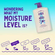 Aussie Miracle Moist Shampoo and Conditioner Set 2 x 1L for everyday hair care