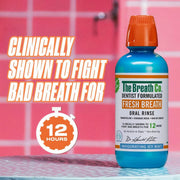 The Breath Co Fresh Breath Oral Rinse Icy Mint ingredient information mouthwash bottle 1L