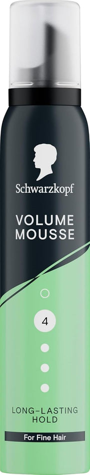 Schwarzkopf Styling Volume Mousse, aerosol can packaging, fragrance not specified, 200ml, Hold 4 for Fine Hair