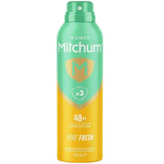 Mitchum Women's Pure Fresh antiperspirant aerosol 200ml spray can front packaging