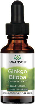 Extracto Líquido de Ginkgo Biloba Swanson Sin Alcohol ni Azúcar – 29.6ml