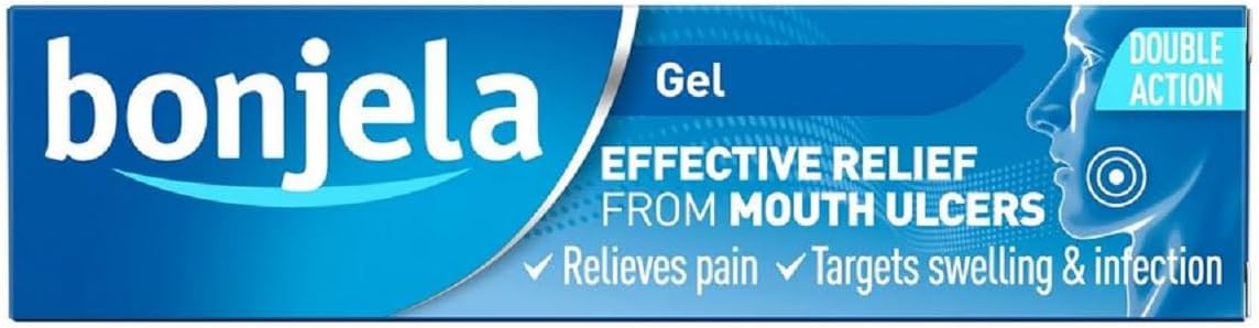 Bonjela Oral Gel, oral gel tube packaging, aniseed flavour, 15g
