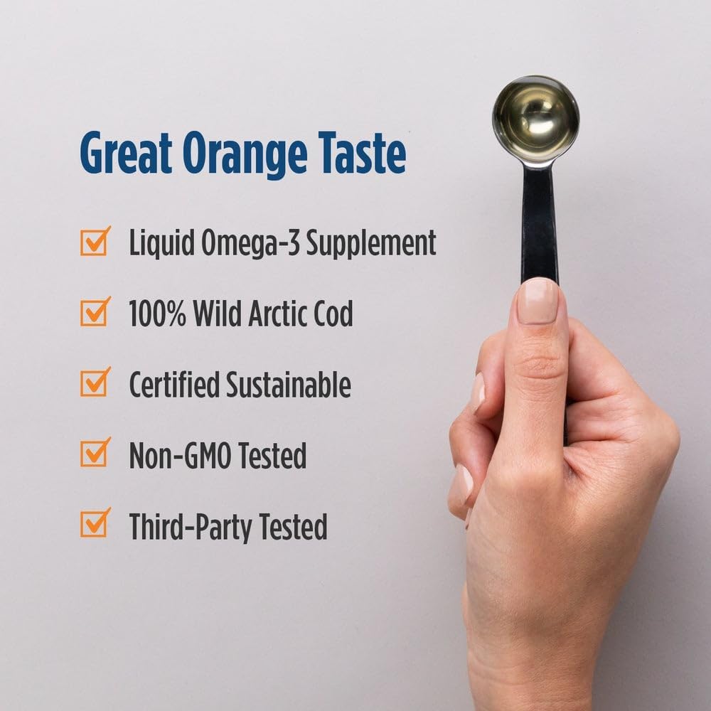 Nordic Naturals Aceite de Hígado de Bacalao Ártico - 1060mg Omega-3 + Vitamina A Líquido
