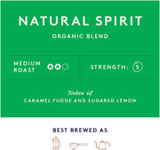 Union Natural Spirit Organic Blend Ground Coffee for Cafetiere - 200g