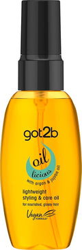 Aceite para peinar y cuidar got2b Oil-Licious con argán y jojoba 50ml