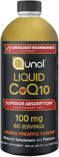 Qunol CoQ10 líquido 100 mg sabor naranja piña