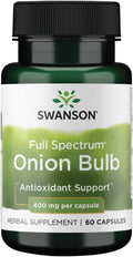 Bulbo de Cebolla de Espectro Completo Swanson 400mg – 60 Cápsulas