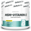 BiotechUSA MSM y Polvo de Vitamina C - Sabor Limón, Envase de 150g