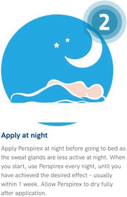In Use: Perspirex Roll-On bottle applied to an underarm.