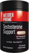 WEIDER PRIME Powered – Apoyo a la testosterona (120 cápsulas)