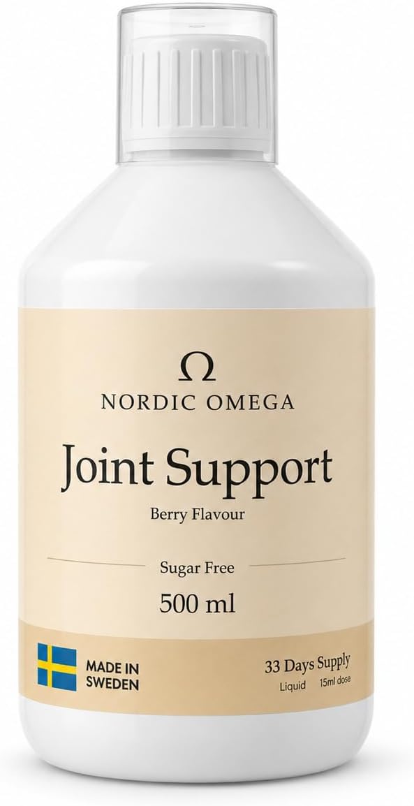 Nordic Omega Joint Support Liquid Collagen Sugar Free Berry Flavour 500ml bottle