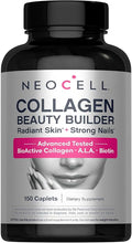 NeoCell Collagen Beauty Builder with Biotin & Hyaluronic Acid - 150 Caplets