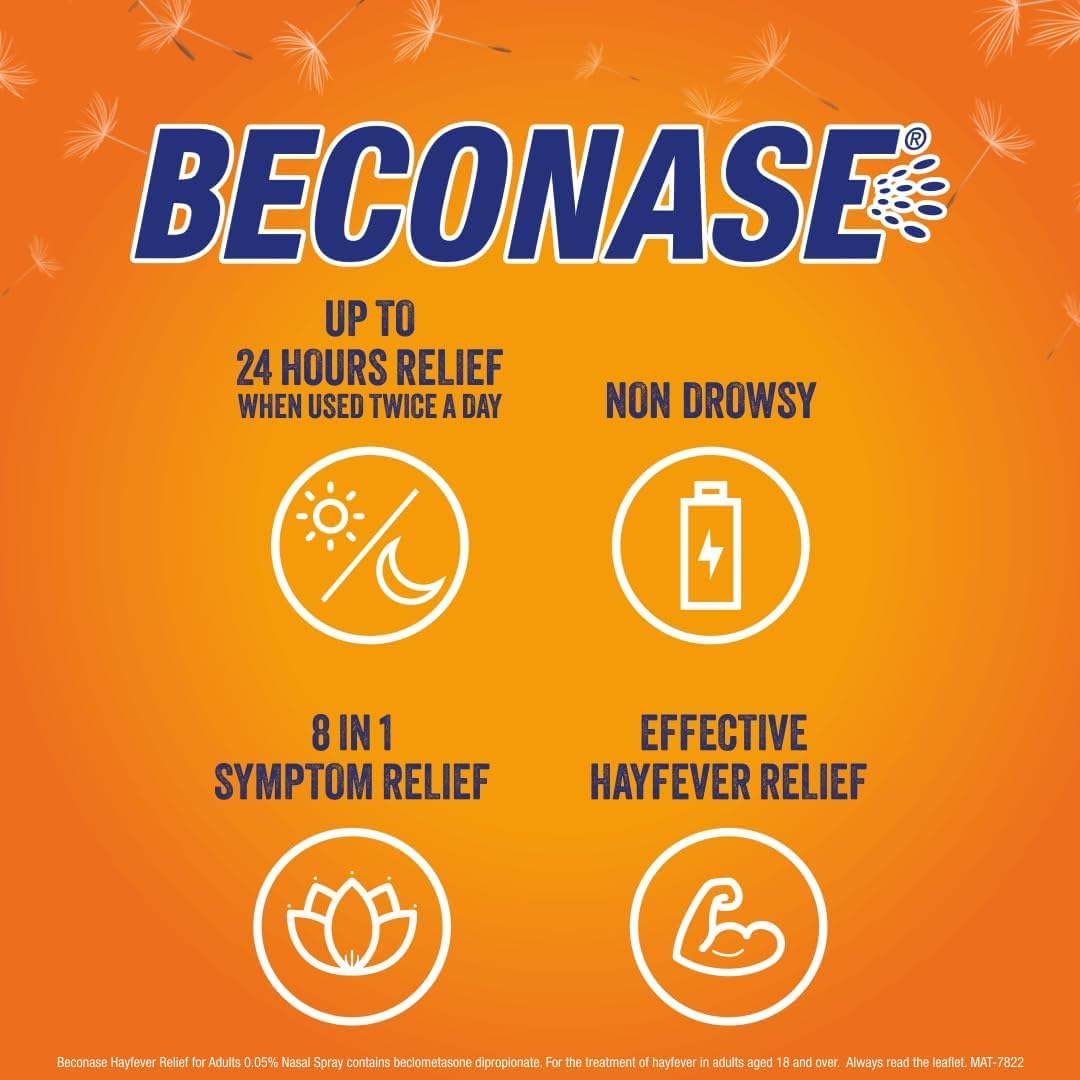 Beconase 8-in-1 Adult Hayfever Relief Nasal Spray 0.05% 100 Sprays