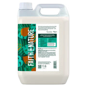 Faith In Nature Coconut Hydrating Conditioner Refill 5L bottle packaging ingredients & barcode