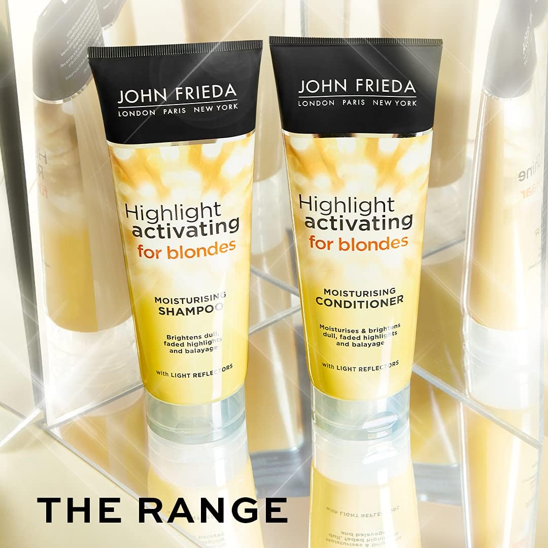 John Frieda Highlight Activating Moisturising Conditioner for Blondes 250ml & Shampoo range