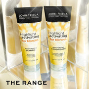 John Frieda Highlight Activating Moisturising Conditioner for Blondes 250ml & Shampoo range