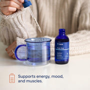 How to Use Image: Trace Minerals Mega-Mag 400mg liquid magnesium usage instructions bottle 118ml