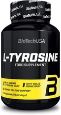 BiotechUSA L-Tirosina 1000mg más Suplemento de Yodo - 100 Cápsulas