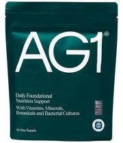 AG1 Greens Powder Supplement refill pouch 360g pineapple vanilla packaging