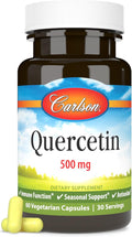 Suplemento vegetariano de quercetina 500 mg Carlson - cápsulas