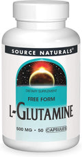 Cápsulas Source Naturals L-Glutamina 500mg Forma Libre - 50 unidades