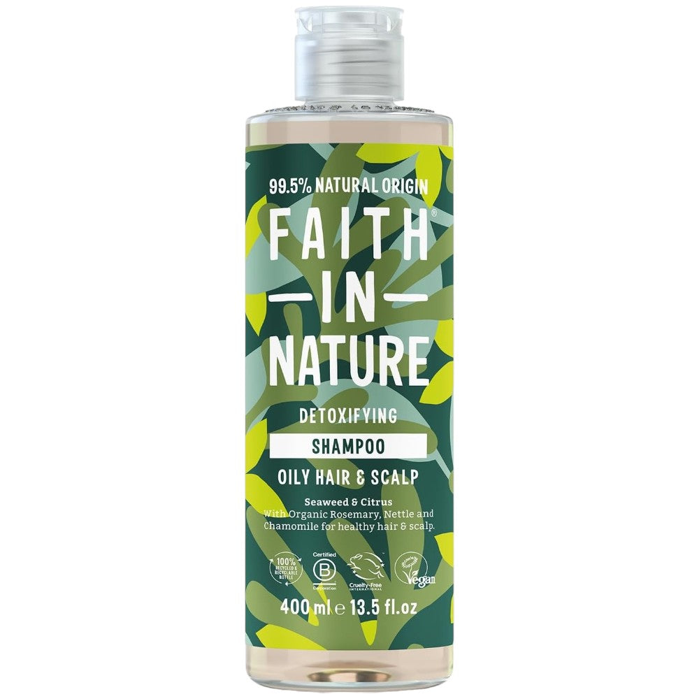 Faith In Nature Seaweed & Citrus Shampoo, bottle packaging, citrus aroma, 400ml