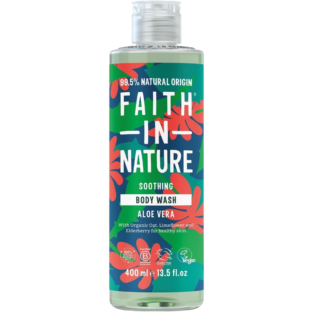 Faith In Nature Soothing Aloe Vera Body Wash 400ml bottle