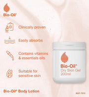 Bio-Oil Dry Skin Gel Moisturiser, tube or gel packaging, no flavour, 100ml, ingredients information